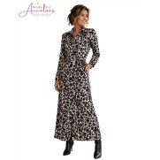 Zoso Jurk Penny animal Black - espresso